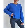 Nuovo Maglione Lavorato a Maglia da Donna Caldo di Lana Corto, Largo a Maniche Lunghe per Autunno e Inverno