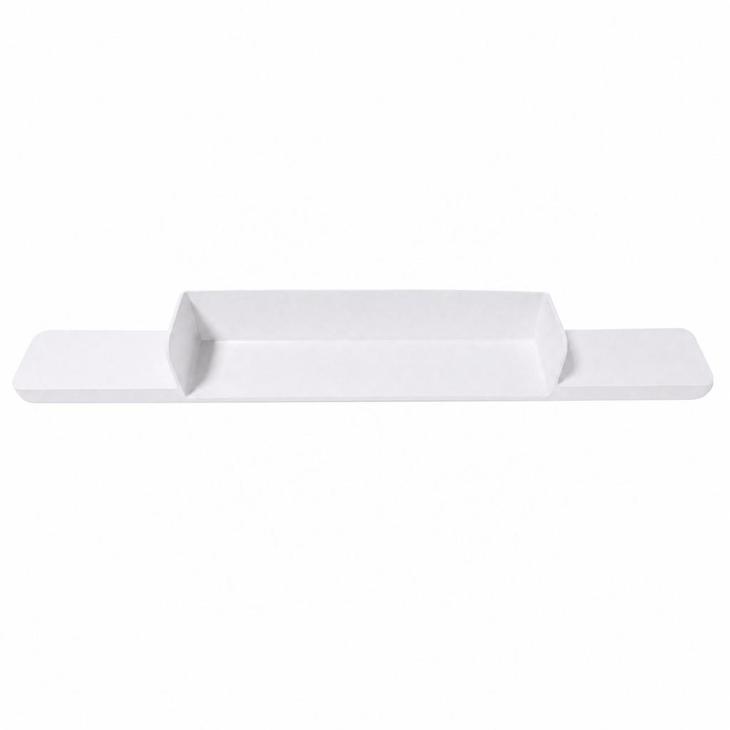 Garde-éclaboussures de baignoire Plateau Facile à Nettoyer Support de jouets de bain Rebord Offert