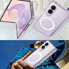 Luxury Transparent for Magsafe Magnetic Wireless Charging Phone Case for Samsung Galaxy Z Fold 8 Ultra 8 Screen Protector Cover