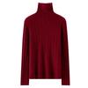 Women's Cashmere Mock Neck Sweater - Solid, Versatile Base Layer for Autumn/Winter, Twelve Gauge Knit Pullover
