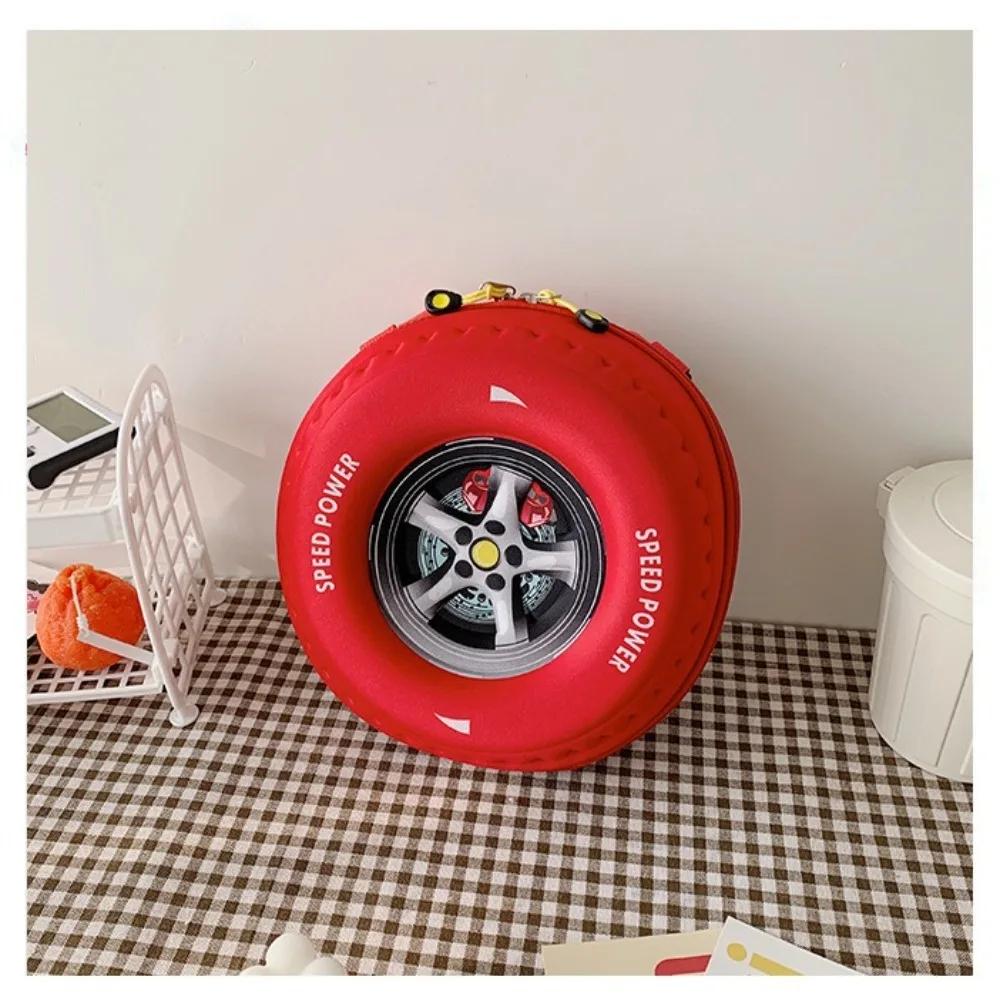 Colorful Tyre Shaped Children's Schoolbag EVA Wheel Large Capacity Backpack Spinal Protection Load Reducing Kid Backpack