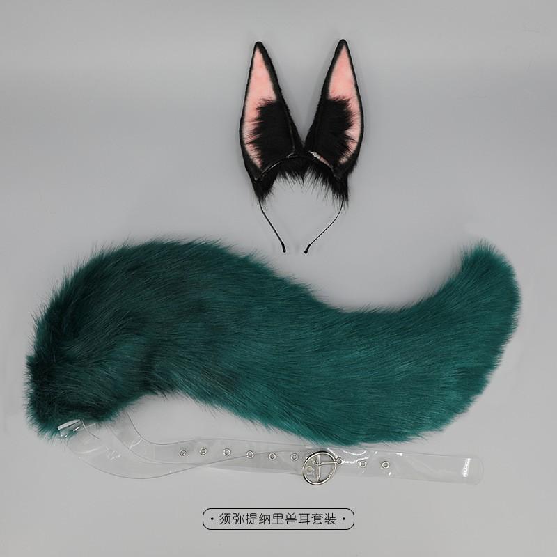 Handmade Plush Animal Ear Headband Cosplay Anime Convention Cute Hair Accessory Unisex