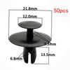 Lot de 50 Clips d'aile pour Isolation Phonique et Thermique du Capot Peugeot Sega Kexuan