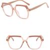 Women's glasses, anti blue light, fashionable and personalized large frame glasses, travel and student commuting glasses