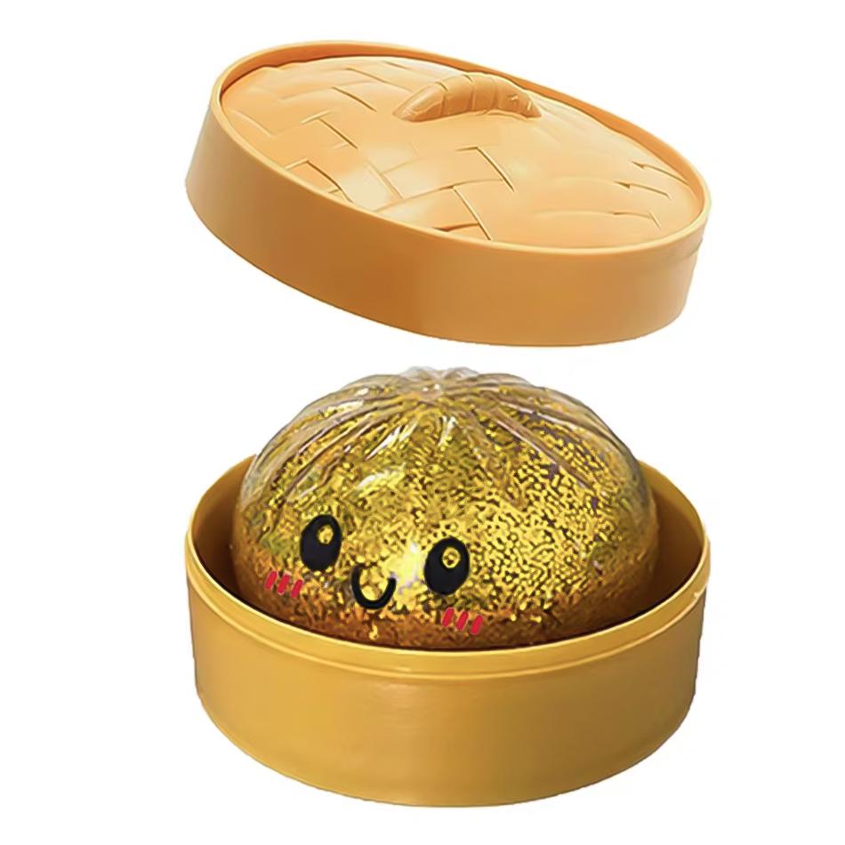 Blind Box Colorful Glitter Dumpling Squishy Relaxing  Antistress Enhance Happiness Rebound Squeeze Reliever Toy