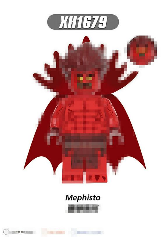 Superhero Series Building Block Figure Model Toy XH1672-1679 Set