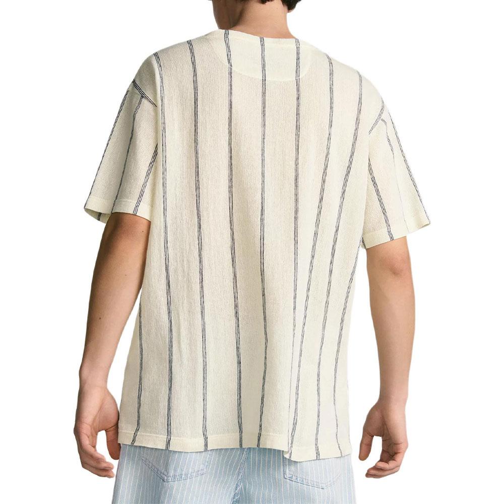 DIOR T-Shirts Men's Beige Crew Neck Moderate 593J612A3019-C185