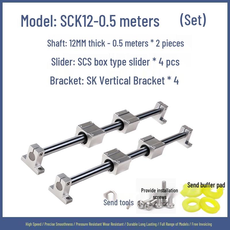 Linear Guide Sliding Table Saw Rail Set for Woodworking
