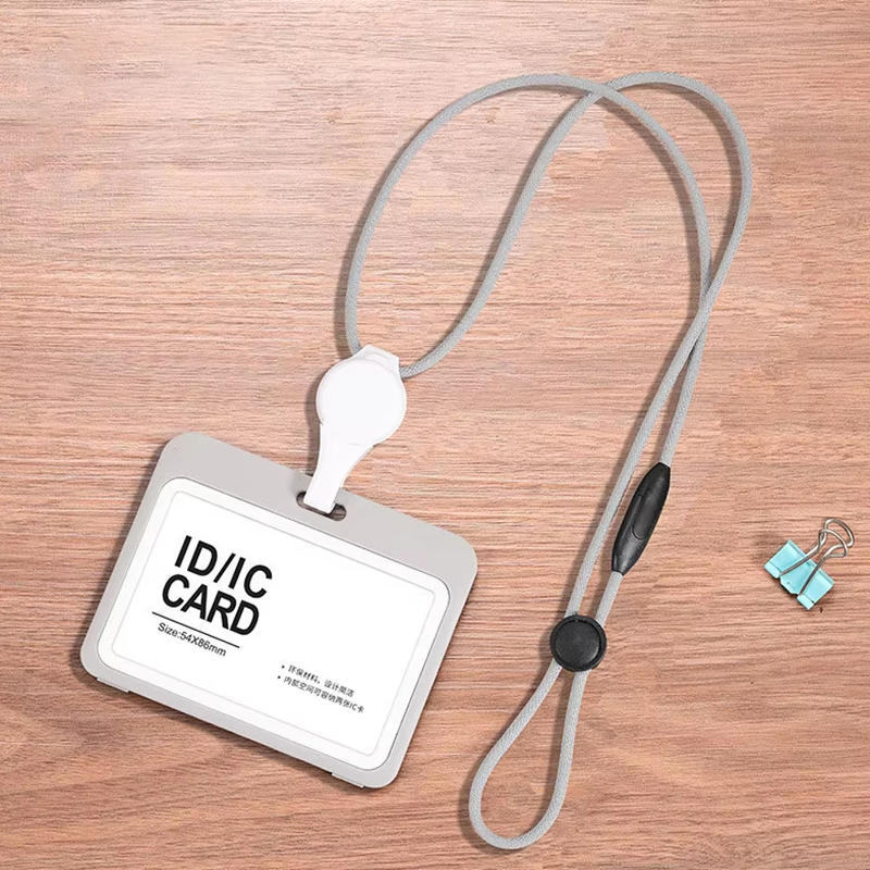 

ID Accessories with Lanyard Badge Holder Transparent Adjustable Identification Card Holder Portable Cardholder