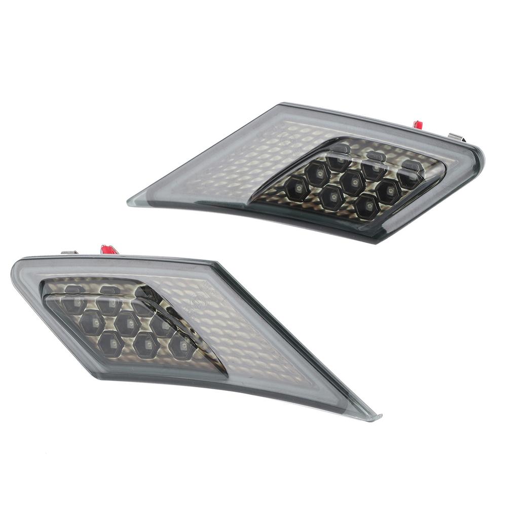 Pair LED Side Marker Turn Signal Leaf Lights Smoked Lens Fit for Scion FRs Subaru BRz GT86 1320