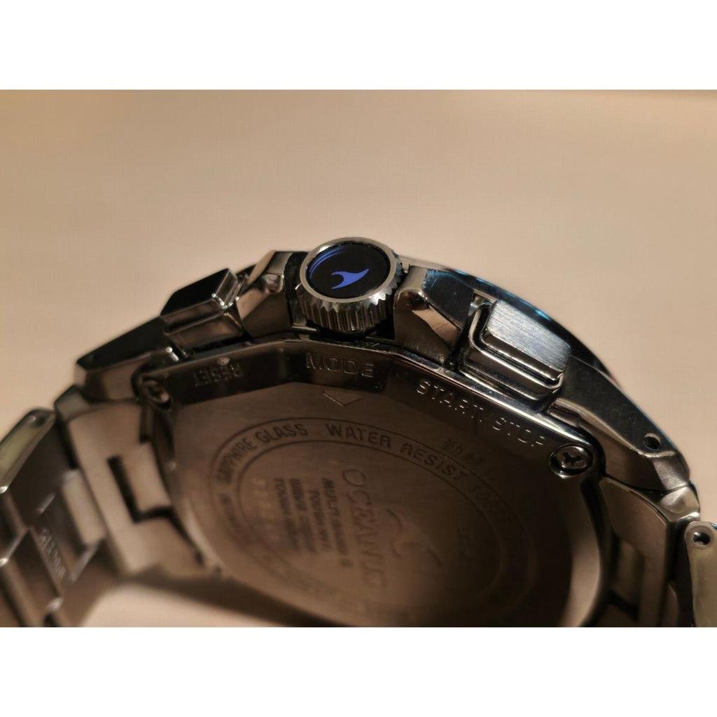Used CASIO OCEANUS OCW-T-1010 WorKinglerdio-controlled Solar Watch