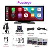 10.26" 4K Dash Cam Rearview Camera WIFI Carplay & Android Auto Dual Lens Car DVR Video Recorder AUX GPS 24H BT FM Mirror Monitor