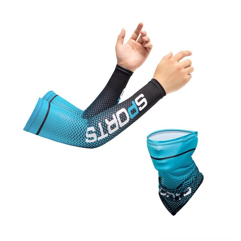 Neu Ice Silk Sleeve Sonnenschutzmanschette UV-Sonnenschutz Armstulpen Anti-Rutsch Männer Frauen Lange Handschuhe Außen Cool Sport Radfahren