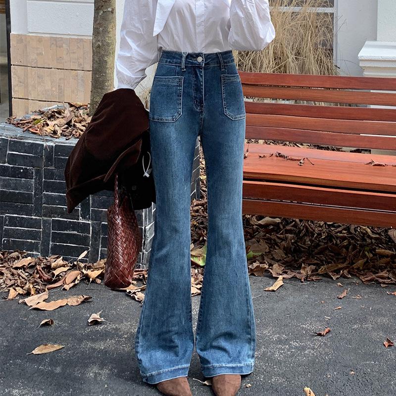 

Yumanty Women s Retro Slimming Flare Jeans - Elastic Denim Pants Extra Large чорний