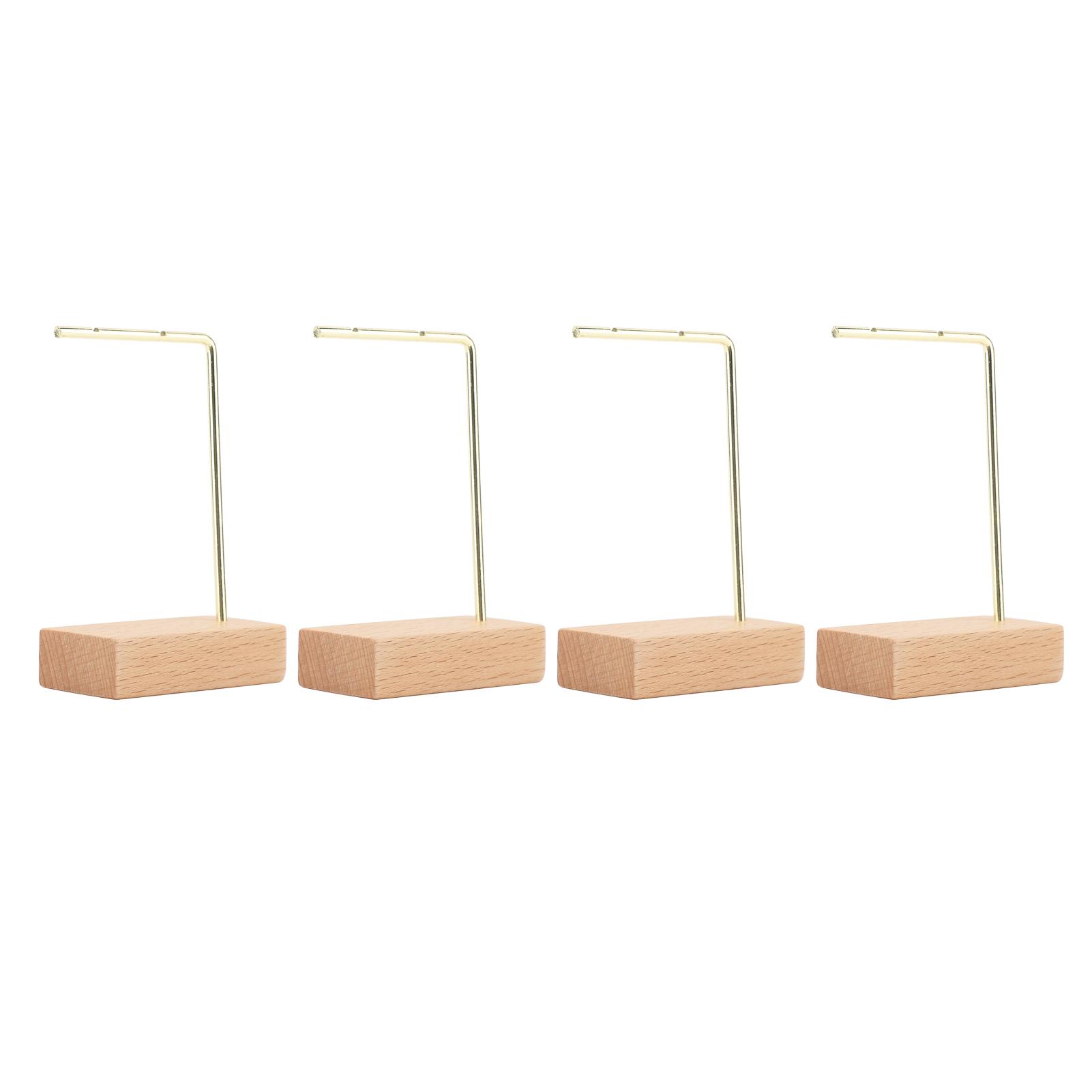 Health & Beauty Product 4Pcs Earring Display Stand Slot Bar Small Exquisite Jewelry Hanger Organizer Shelf For Retail Store Photography Prop