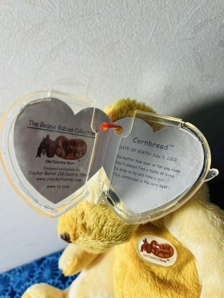 [USED] Ty Old Country Store 10th Anniversary Teddy Bear Cornbread