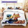 Dog Man Bedding Quilt Set Quilt Cover Pillowcase Home Decoration Birthday Gift (1 * Duvet Cover + 2 * Pillowcase, Without Core)