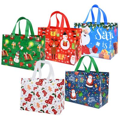 Sac Cadeau de Noël Père Noël Bonhomme de Neige Sac d'Emballage Cadeau Bonbons 2025 Joyeux Noël Fête Décoration Maison Navidad Noel 2025 Nouvel An