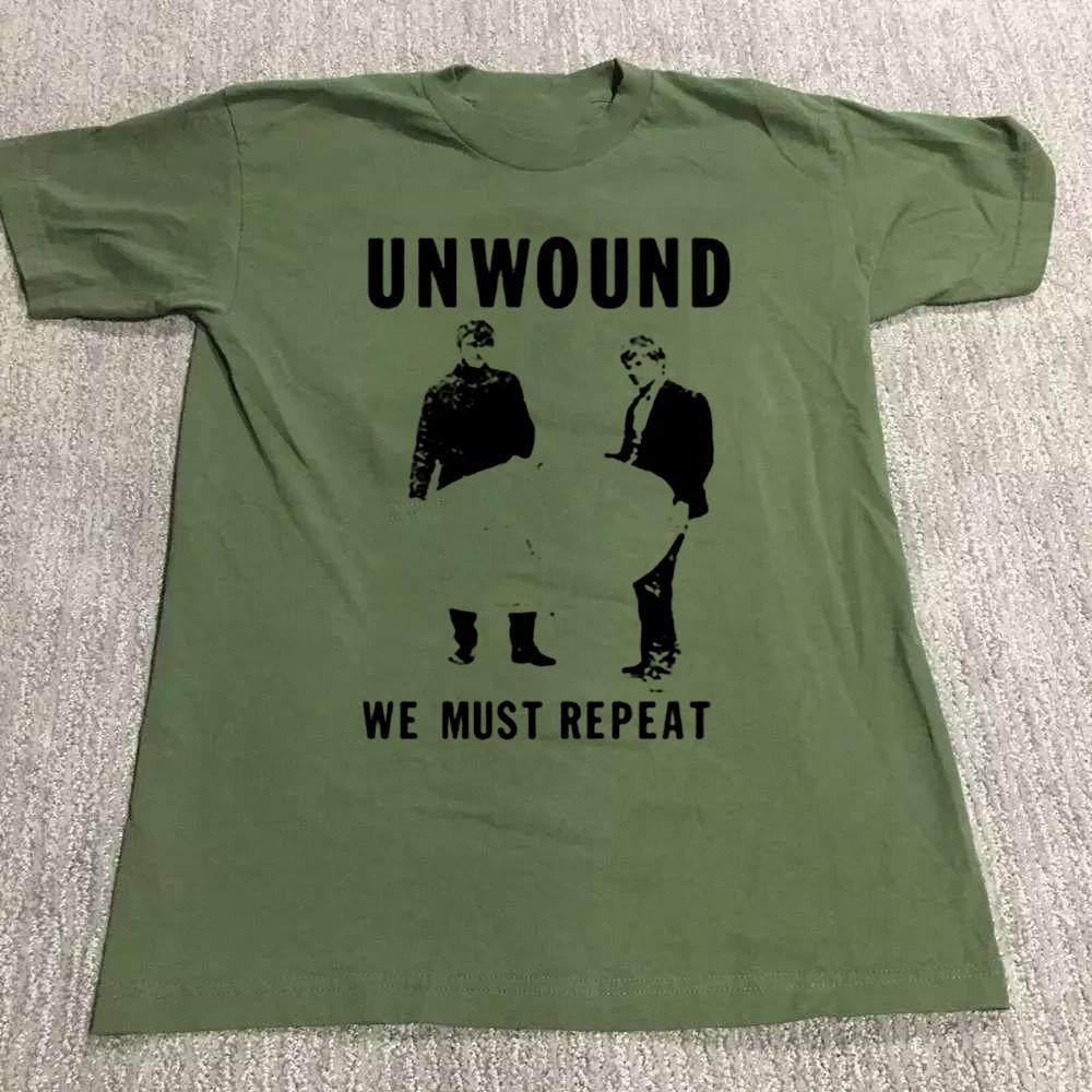 

Rare Unwound Band We Must Repeat T Shirt Green All Size Gift Fans Unisex T-Shirt XL