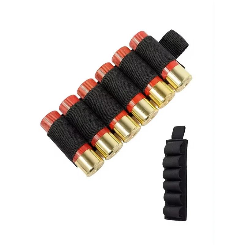 Outdoor 6-Hole Cartridge Bag Accessories, Gun Holster, Multifunctional Tactical Velcro, Bulk Tool, Shotgun Expansion Strap