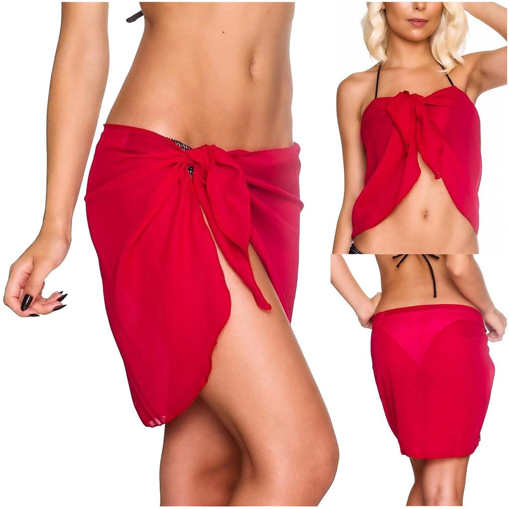 Women's  Sexy Solid Color Beach Skirt Swimwear Cover Up