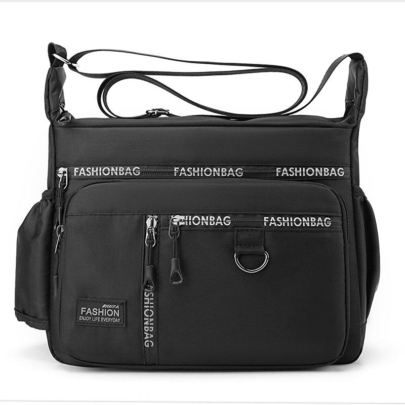 1Pc Large Capacity Men's Shoulder Bag Crossbody Bag Wear-resistant Waterproof Multi-pocket Shoulder Bag Business Bag Leisure Bag Waterproof