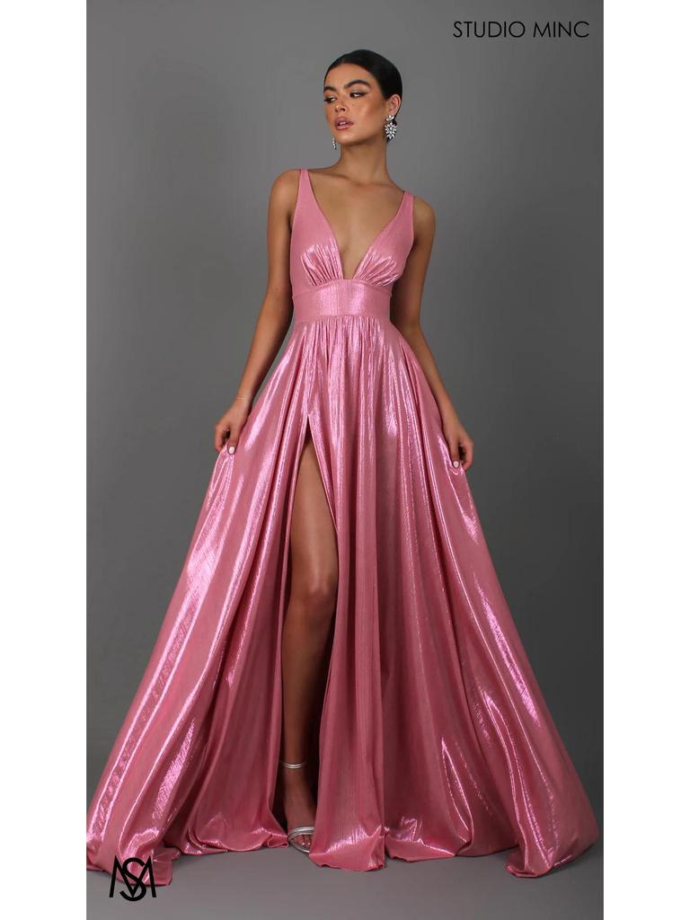 2026 Elegant One-Shoulder High Slit Sleeveless Dress for Women