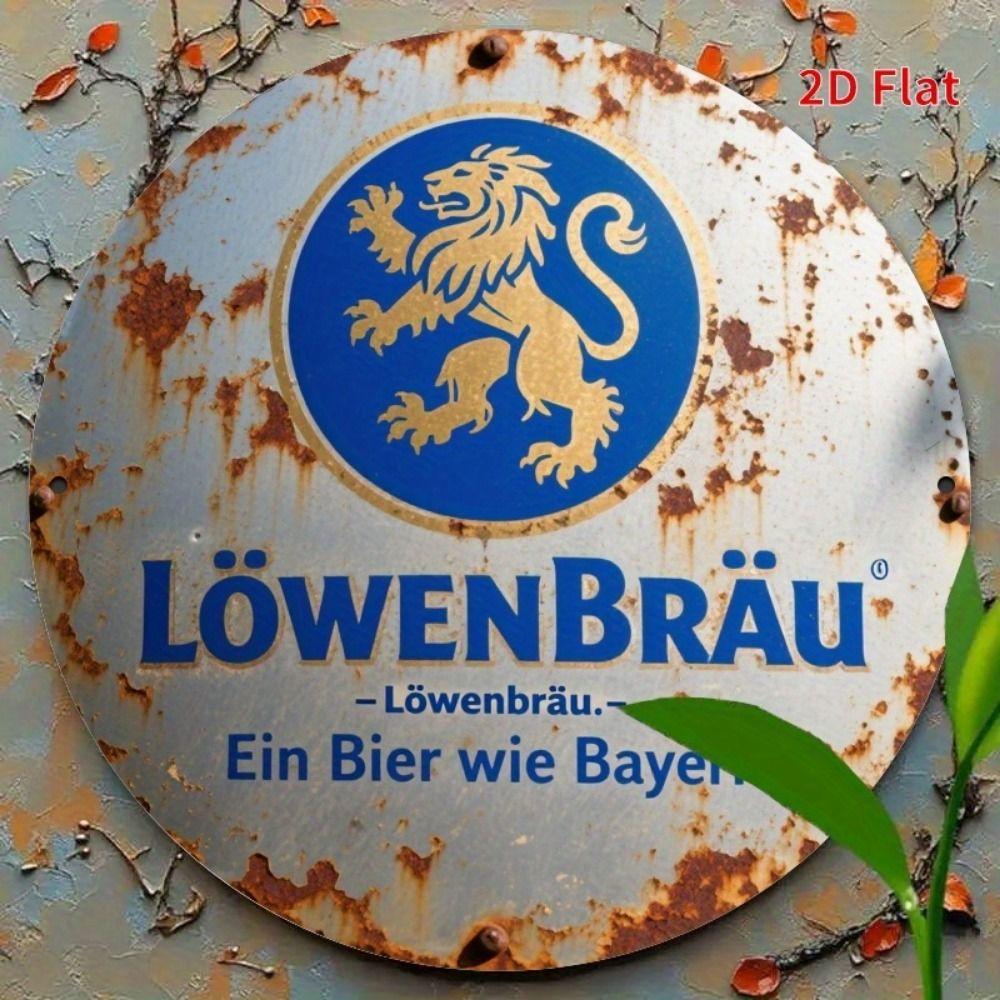 Segno in Latta Metallico Birra Decorazione Murale 20x30cm