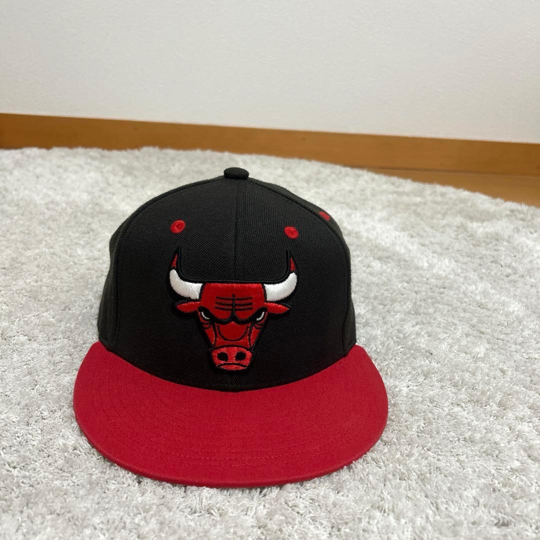 Used adidasNBA Chicago Bulls Snapback Cap Black x Red