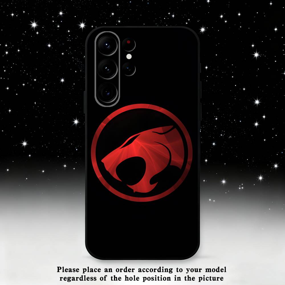 

T-ThunderCats CARTOON Phone Case For Samsung S25,S24 Ultra,S20,S30 plus,S22 plus,S23,S30 Ultra 5G Silicone Black Shell Samsung S24Plus