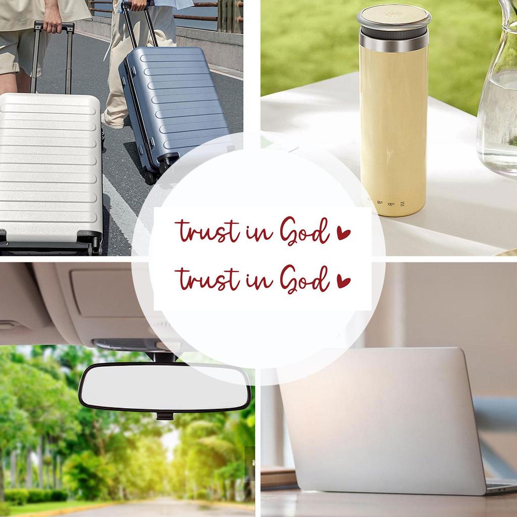 Rear View Glass Sticker 2 Pieces Trust In God Vehicles Window Decals Car Stickers Car Stickers And Decals for Family Friends Mom