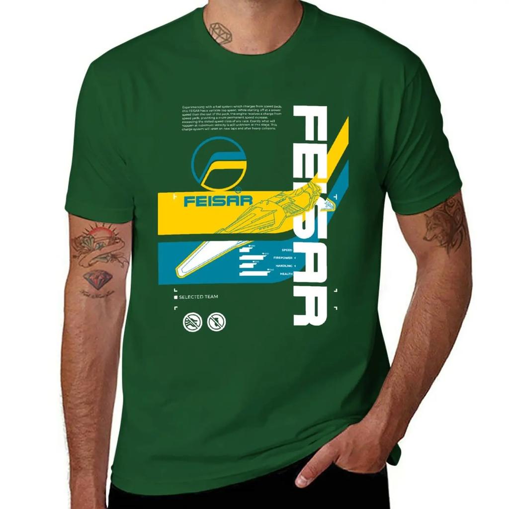 Wipeout 2049 Feisar Coverart T-Shirt Hippie Schwergewicht Neu Bei Oberteilen T-Shirts Niedlich Harajuku Vintage Unisex Designer Kleidung Streetwear