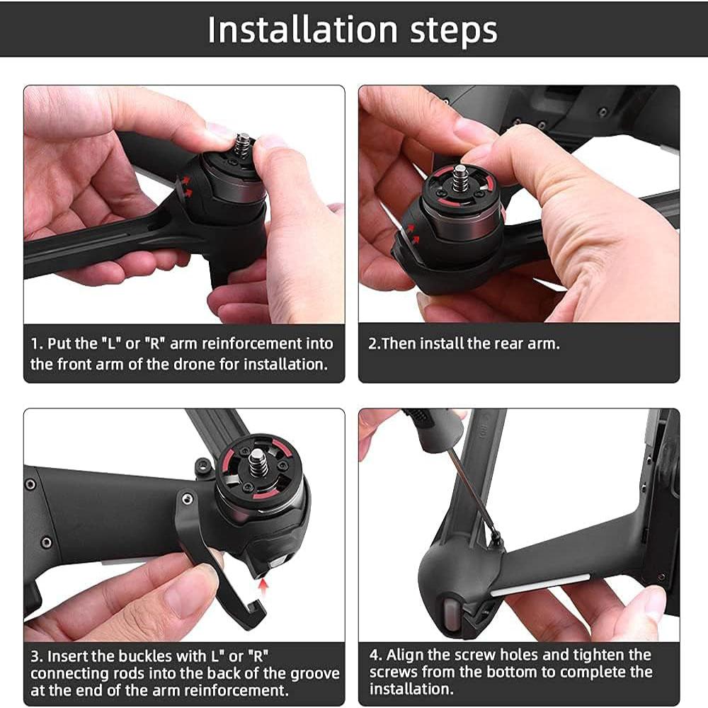 1 Pair Arm Bracers Reinforcement Component Accessories Parts For DJI FPV Drone