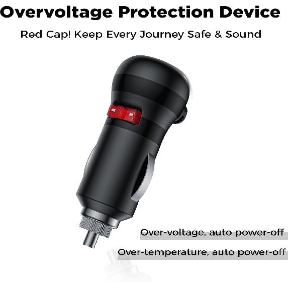 USB Hub For Tesla Model Y Juniper 2025-2026 & Model 3 Highland 2024-2025 Accessories, 120W USB-C Fast Charging With Retractable Cables, 2-Port Built