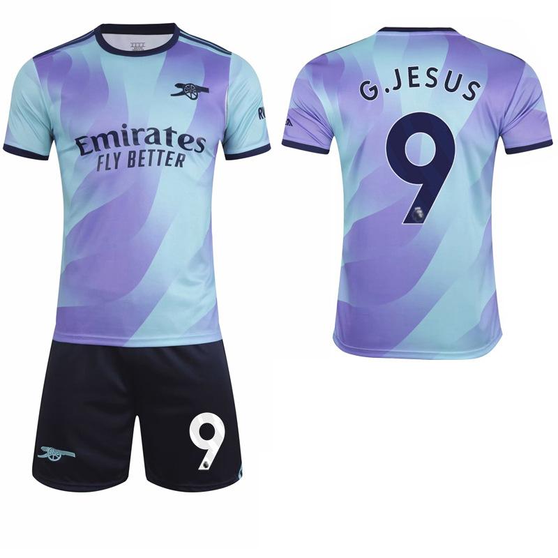 

2024-25 Arsenal 2nd Away Jersey #7 Saka #9 Jesus #8 Odegaard Football Jerseys L