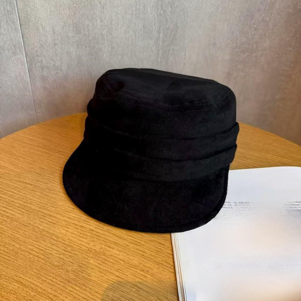 Artistic Flat Top Hat For Women With Windproof Warmth In Fall Seasonal Wear чёрный