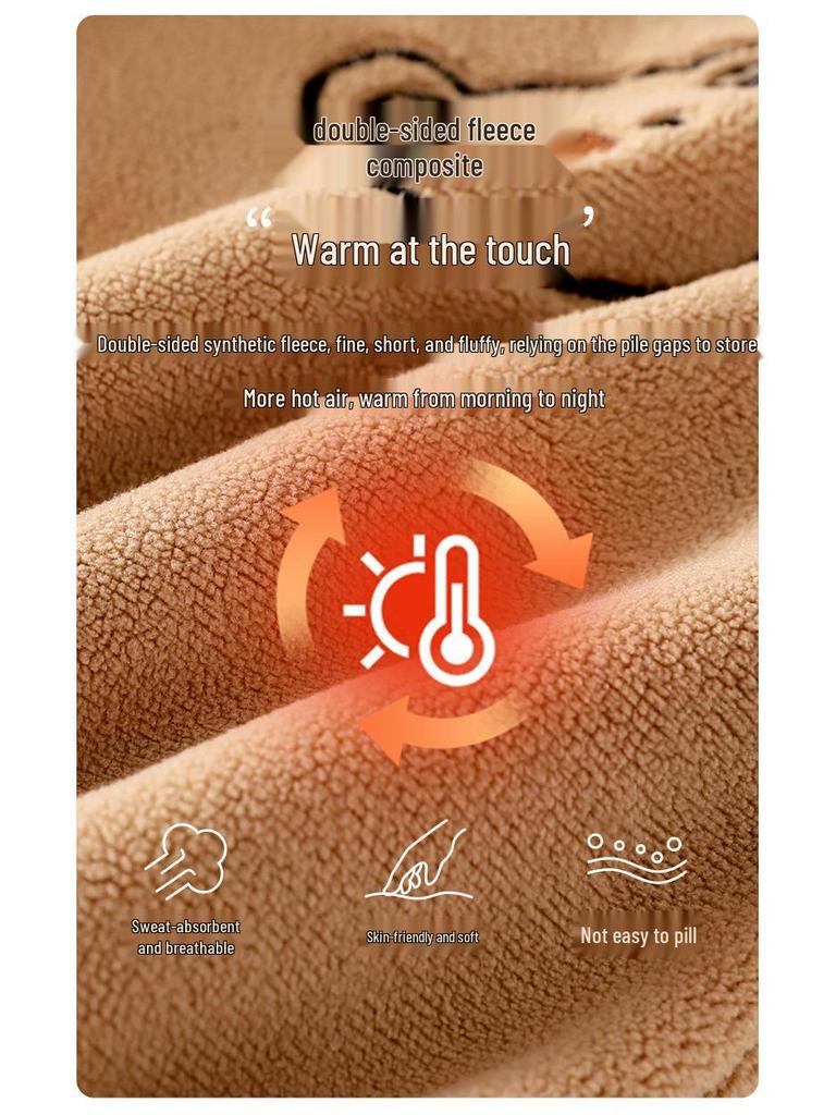 Children's Velvet Double-Layer Thickened Pants - Autumn/Winter Casual Warm Pants for Boys & Girls