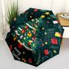1pc Christmas Tree Decorations Umbrella with Plastic Handle,Suitable for All Seasons Home Travel Outdoor UmbrellaB1679