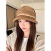 Korean Style Vintage Pleated Wide Brim Fisherman Hat For Women Autumn Fashionable Versatile