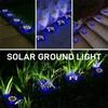 Colorful 12LED Solar Power Disk Light Outdoor Garden Solar Underground Light Deck Light Buried Solar Led Lamp Garden Decor