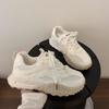 Summer mesh breathable sneakers women's 2025 new niche versatile height increase casual lightweight platform dad shoes