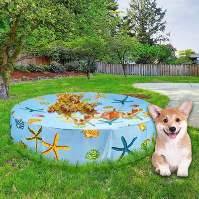 Opvouwbare Zwembadafdekking Inklapbare Buitenbad Beschermer Waterdichte PVC Coating Regenbestendig Stofdicht Zonbestendig Ronde Zwembaden Tafels Barbecues Meubilair