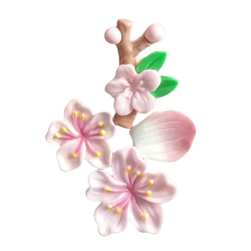 2 Sets 3D Peach Blossom & Cherry Blossom Decorative Stickers for Home Décor