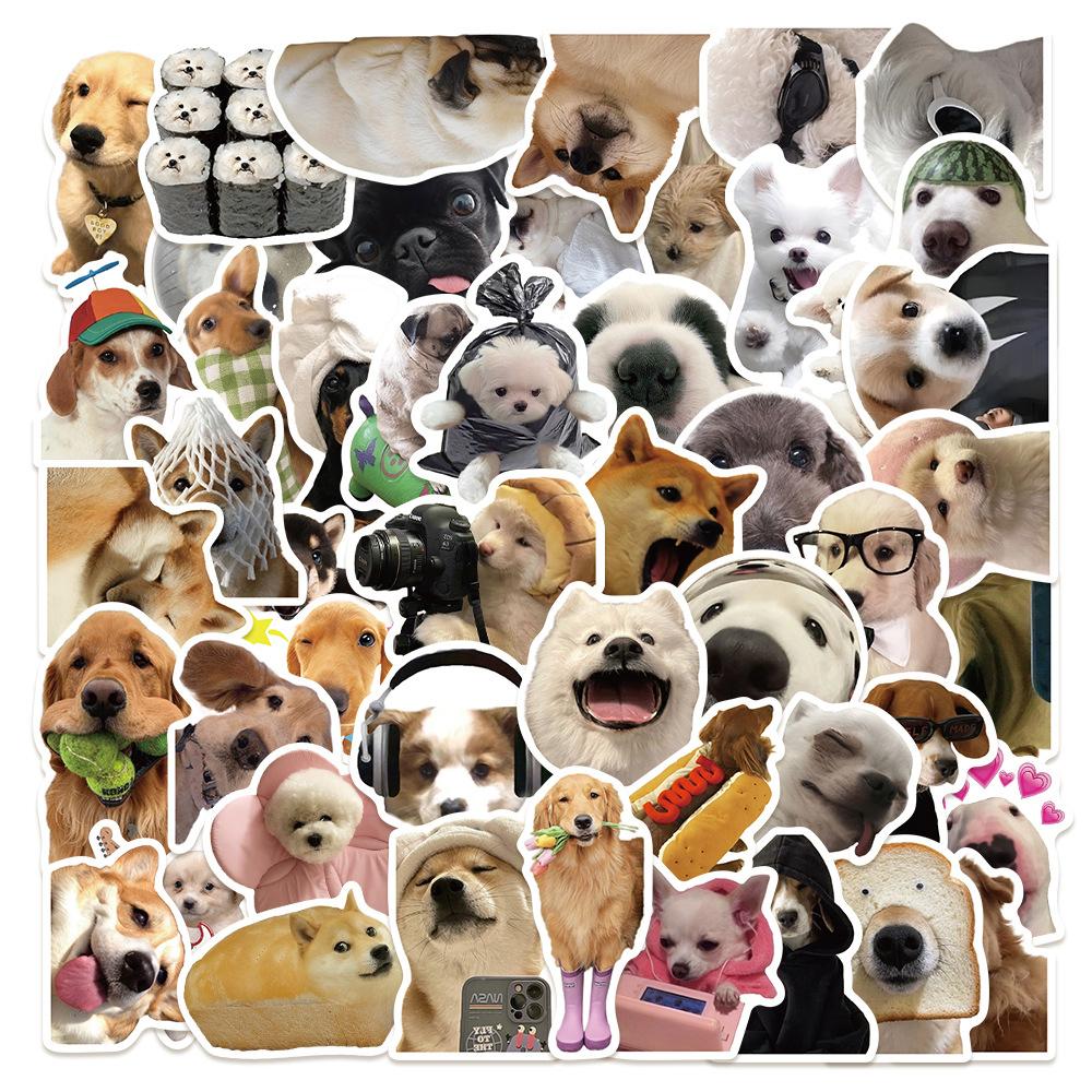 10/30/50pcs Cute MEME Dog Graffiti Stickers Funny Animal Decals Decoration DIY Notebook Guitar Scrapbook Car Cartoon Sticker Toy