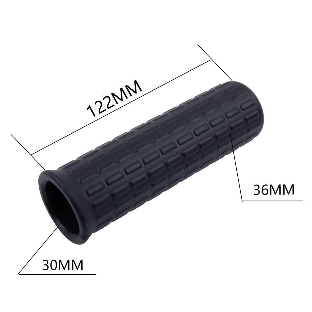 2PCS Rubber Handles Sleeve Round Non-slip Tubes Replacement Wheelbarrow Handles Anti-skid Shock Absorption Handles Sleeve