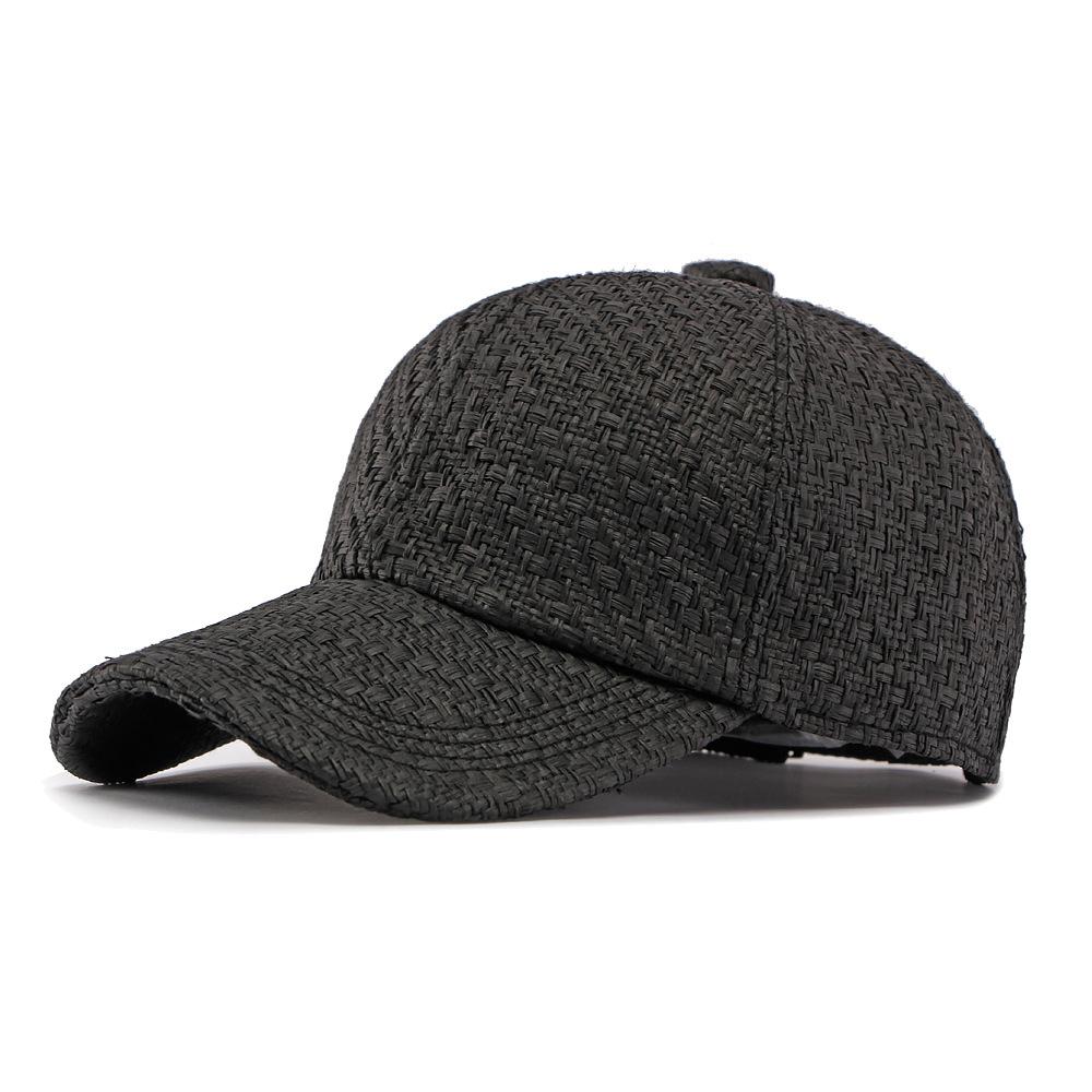 Sombrero de Verano para Hombre Gorra de Béisbol de Paja Sombrero Protector Solar para Exteriores Gorra Transpirable para Mujer