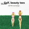 Professionele Golf Tees Karaktermodeel Non-slip Lichtgewicht Grappig Dames Golfen Bikini voor Baan Bal