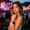 Elastische Scrunchie Horlogeband Scrunch Stof Rekbare Band Schattige Print Band voor Apple Watch Series Dames Meisjes Armband Horlogeband