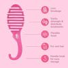 Wet Brush Shower Detangler Glitter Pink Hair 1 piece (x 1)