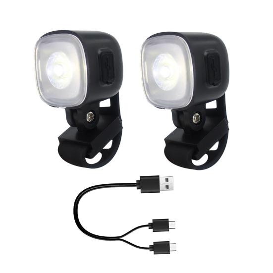 1 Pair LED Shoe Lights Rechargeable Headlights Waterproof High Lumens Ultralight Hands-Free Flashlights Running Shoe Lamps